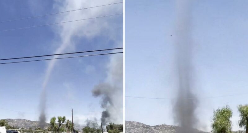 âSmokenadoâ towers over Verona Fire in Riverside County